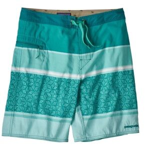 Patagonia Men’s Wavefarer Board Shorts Swim Shorts Aqua Blue Size 34